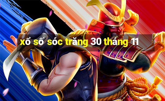 xổ số sóc trăng 30 tháng 11