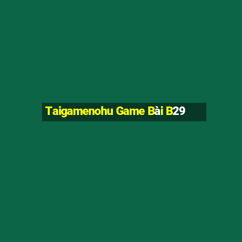 Taigamenohu Game Bài B29