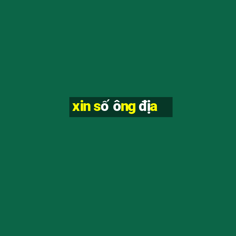 xin số ông địa