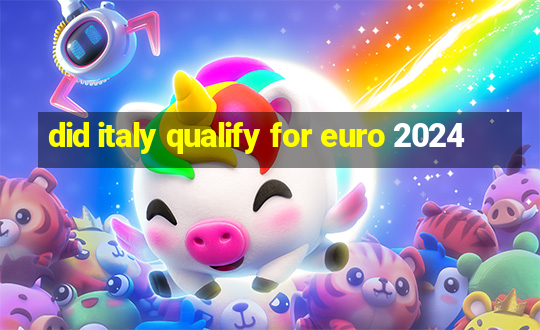 did italy qualify for euro 2024