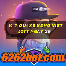 kết quả XS Keno Vietlott ngày 20