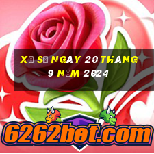 xổ số ngày 20 tháng 9 năm 2024