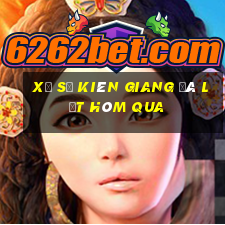 xổ số kiên giang đà lạt hôm qua