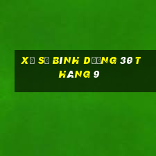 xổ số bình dương 30 tháng 9