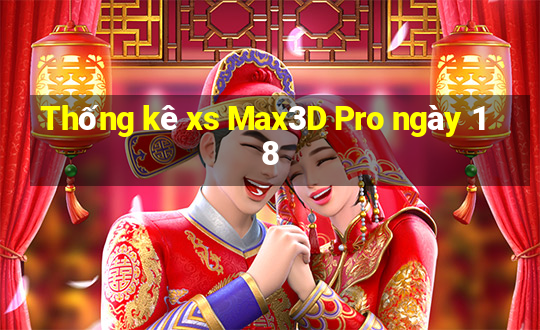 Thống kê xs Max3D Pro ngày 18