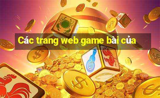 Các trang web game bài của