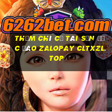 thậm chí cả tài sản độc đáo zalopay cltxzl.top