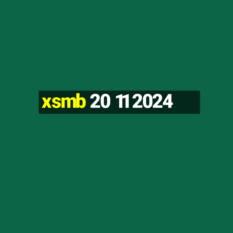 xsmb 20 11 2024