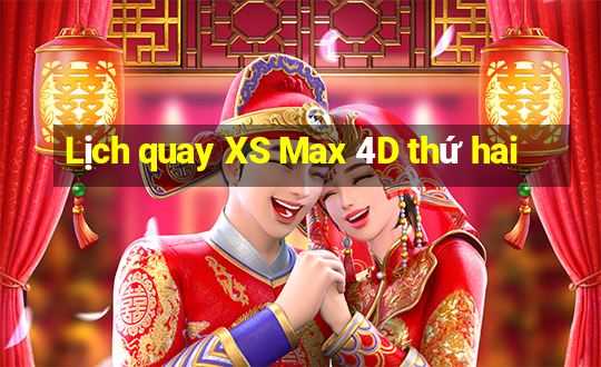 Lịch quay XS Max 4D thứ hai