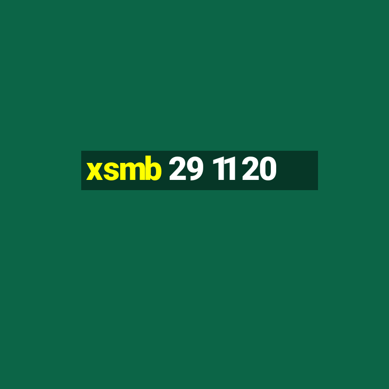 xsmb 29 11 20