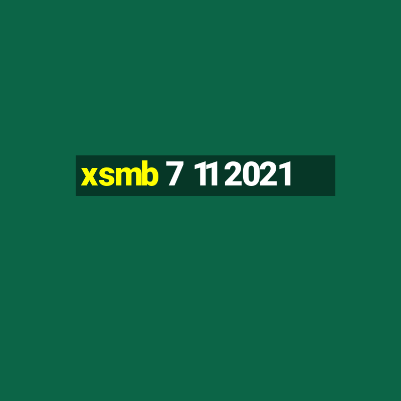 xsmb 7 11 2021