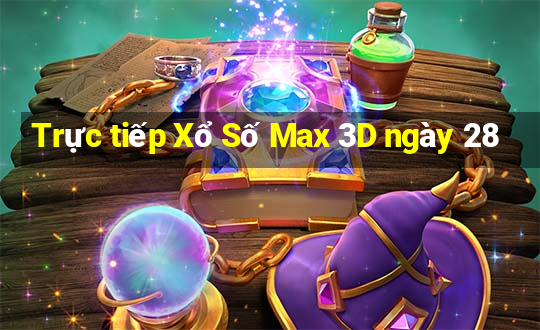 Trực tiếp Xổ Số Max 3D ngày 28