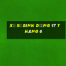 xổ số bình dương 17 tháng 6