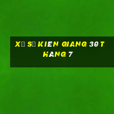 xổ số kiên giang 30 tháng 7