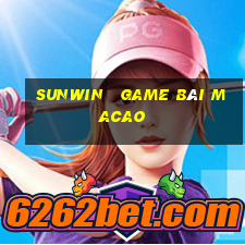 sunwin   game bài macao