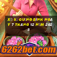 xổ số quảng bình ngày 7 tháng 12 năm 2023