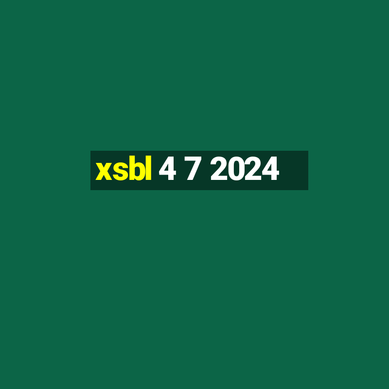 xsbl 4 7 2024