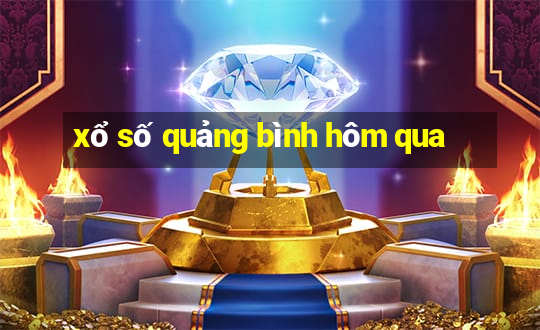 xổ số quảng bình hôm qua