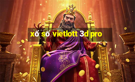 xổ số vietlott 3d pro