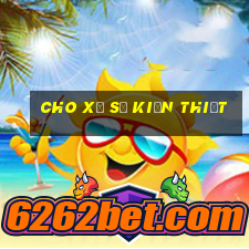 cho xổ số kiến thiết