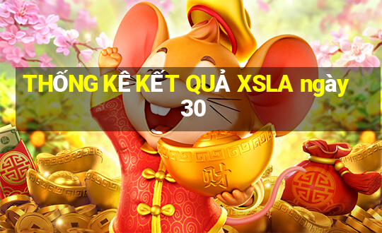 THỐNG KÊ KẾT QUẢ XSLA ngày 30