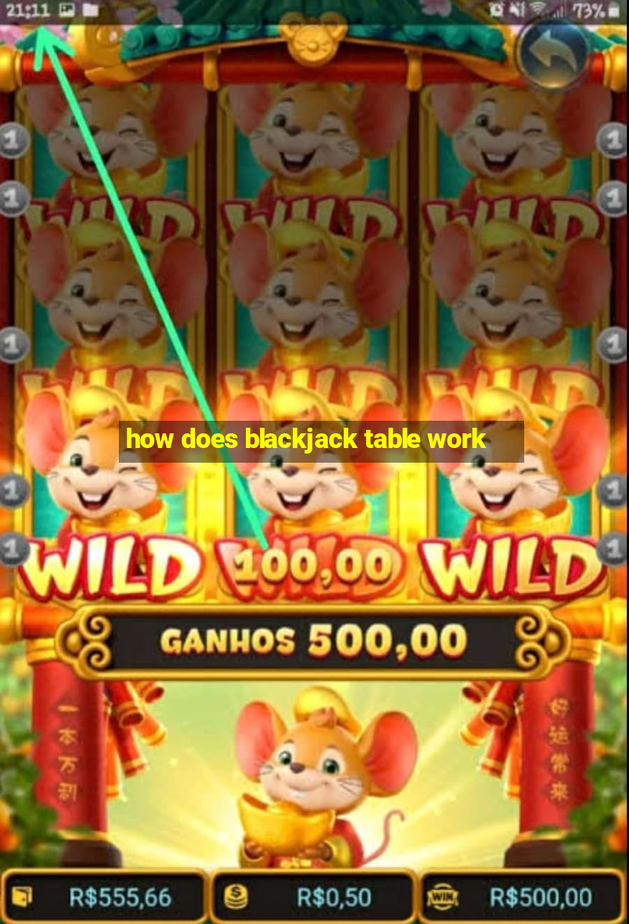 how does blackjack table work