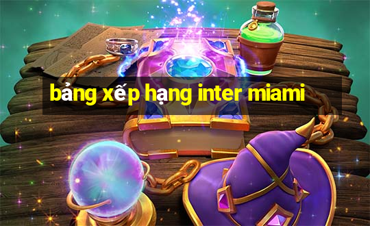 bảng xếp hạng inter miami