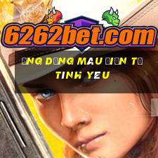 Ứng dụng màu điện tử tình yêu