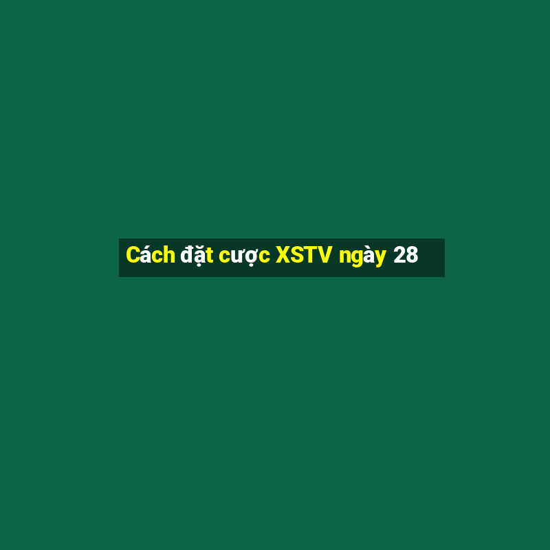 Cách đặt cược XSTV ngày 28