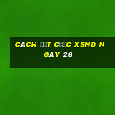 Cách đặt cược XSND ngày 26