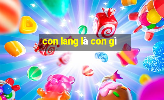 con lang là con gì