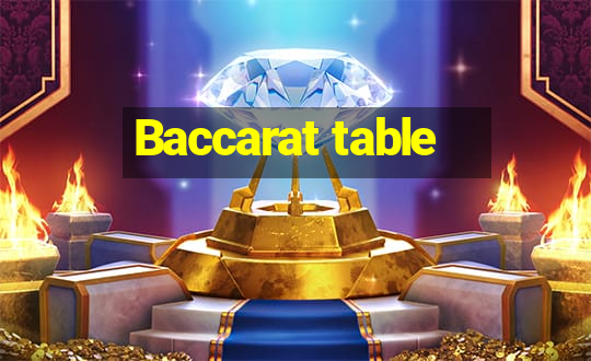 Baccarat table