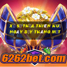 xổ số thừa thiên huế ngày bẩy tháng một