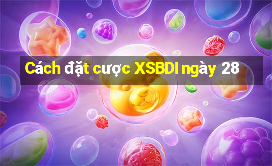 Cách đặt cược XSBDI ngày 28