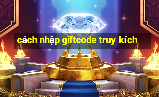 cách nhập giftcode truy kích