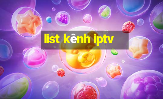 list kênh iptv