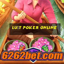 luật poker online