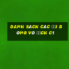 danh sách các đội bóng vô địch c1