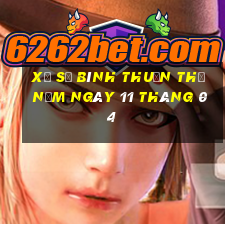 xổ số bình thuận thứ năm ngày 11 tháng 04