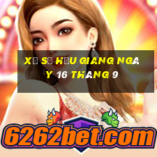 xổ số hậu giang ngày 16 tháng 9