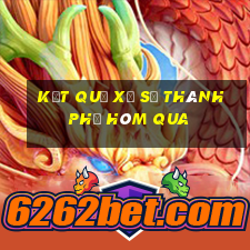 kết quả xổ số thành phố hôm qua