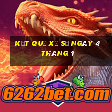 kết quả xổ số ngày 4 tháng 1