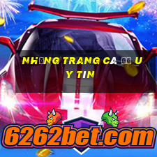 những trang cá độ uy tín