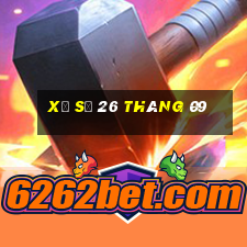 xổ số 26 tháng 09