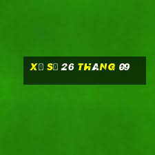 xổ số 26 tháng 09