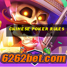 chinese poker rules