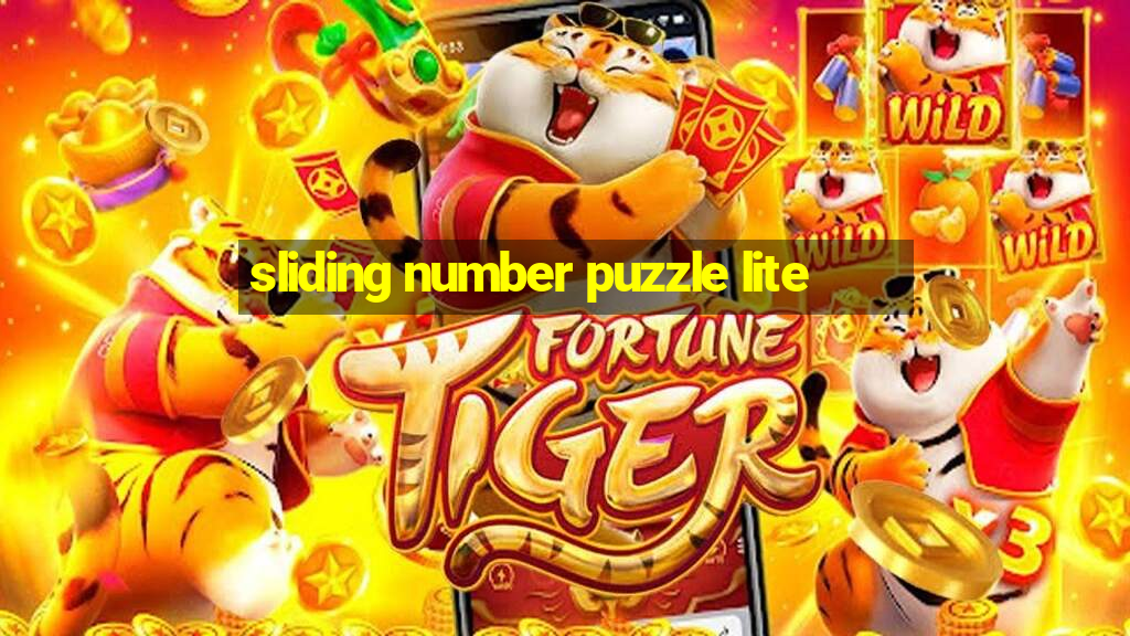 sliding number puzzle lite