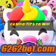 casino tips to win