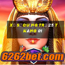 xổ số quảng trị 25 tháng 01