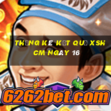 THỐNG KÊ KẾT QUẢ XSHCM ngày 16